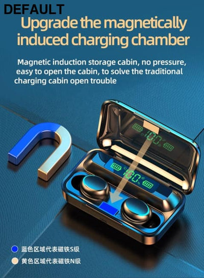 ZENBEL Top Sell BT 5.0 Wireless Earphone LCD Digital Electric Quantity Headphone Automatic Connect Gaming Headset