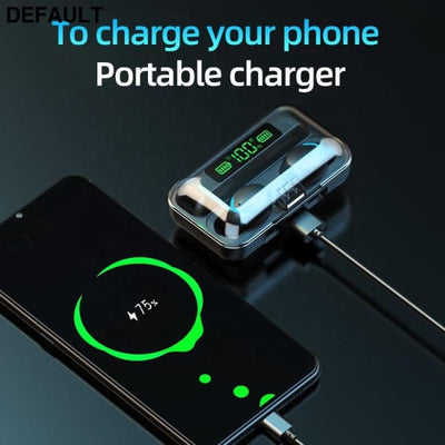 ZENBEL Top Sell BT 5.0 Wireless Earphone LCD Digital Electric Quantity Headphone Automatic Connect Gaming Headset