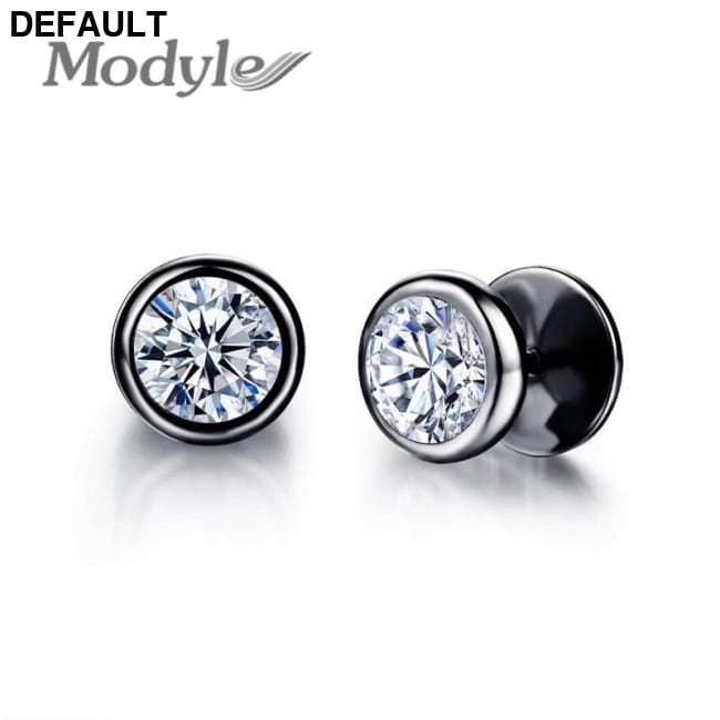 ZORCVENS New Arrival Fashion Jewelry Delicate Stainless Black Gun Plated Men Earrings