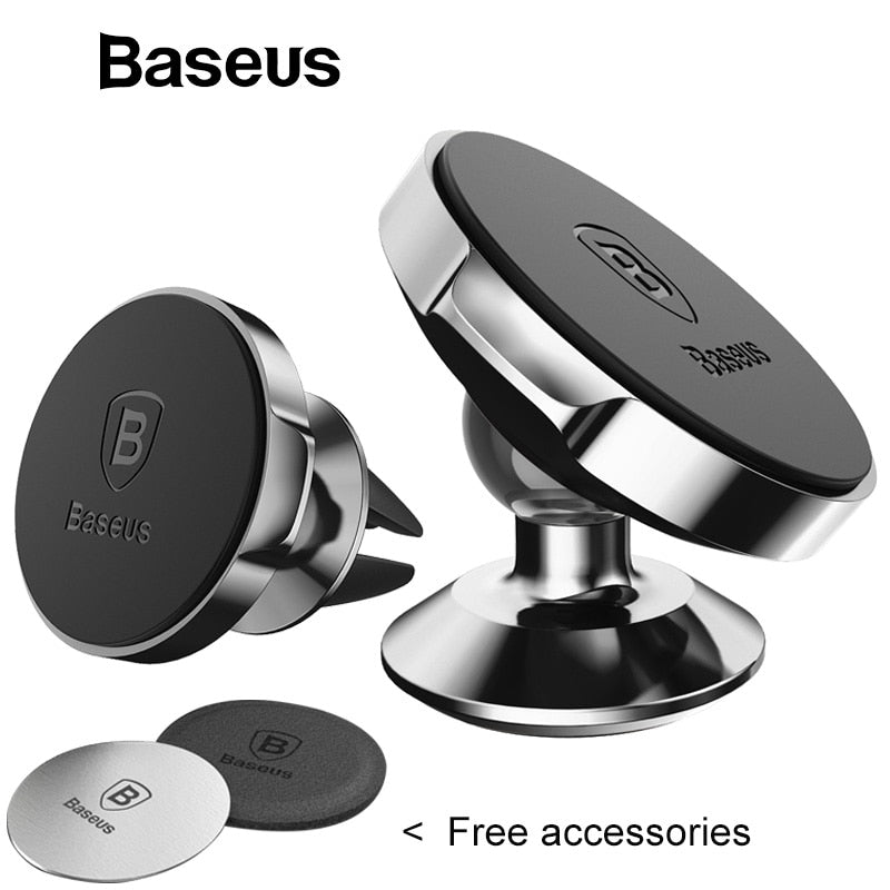 Baseus Magnetic Car Holder For Phone Universal Mobile Cell Stand Air Vent Mount GPS - Accessories