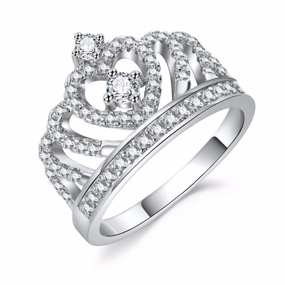 Creative Crown Zircon Ring Women - DRE's Electronics and Fine Jewelry