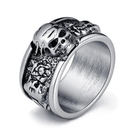 Gothic Punk Skull Bible Men's Ring - DRE's Electronics and Fine Jewelry