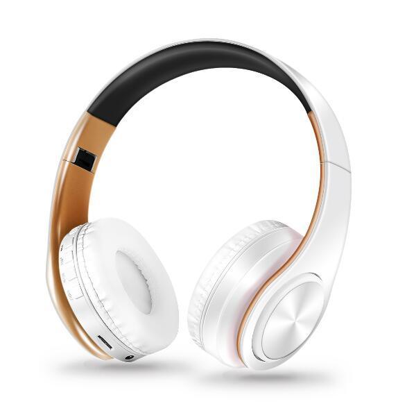 Wireless Bluetooth Headphones Foldable Stereo Headset Music Earphone with Microphone Support TF Card FM Radio AUX - DRE's Electronics and Fine Jewelry