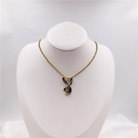 2020 new Women Fashion Cute Long Ear Bunny Pendant Necklaces Charm Playboy Necklace Party Jewelry Collier Femme - DRE's Electronics and Fine Jewelry