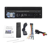 1 Din Car Radio GPS Navigation Bluetooth Rear View Camera Auto Video Player MP5 Stereo Audio FM USB Multimedia - DVD Players