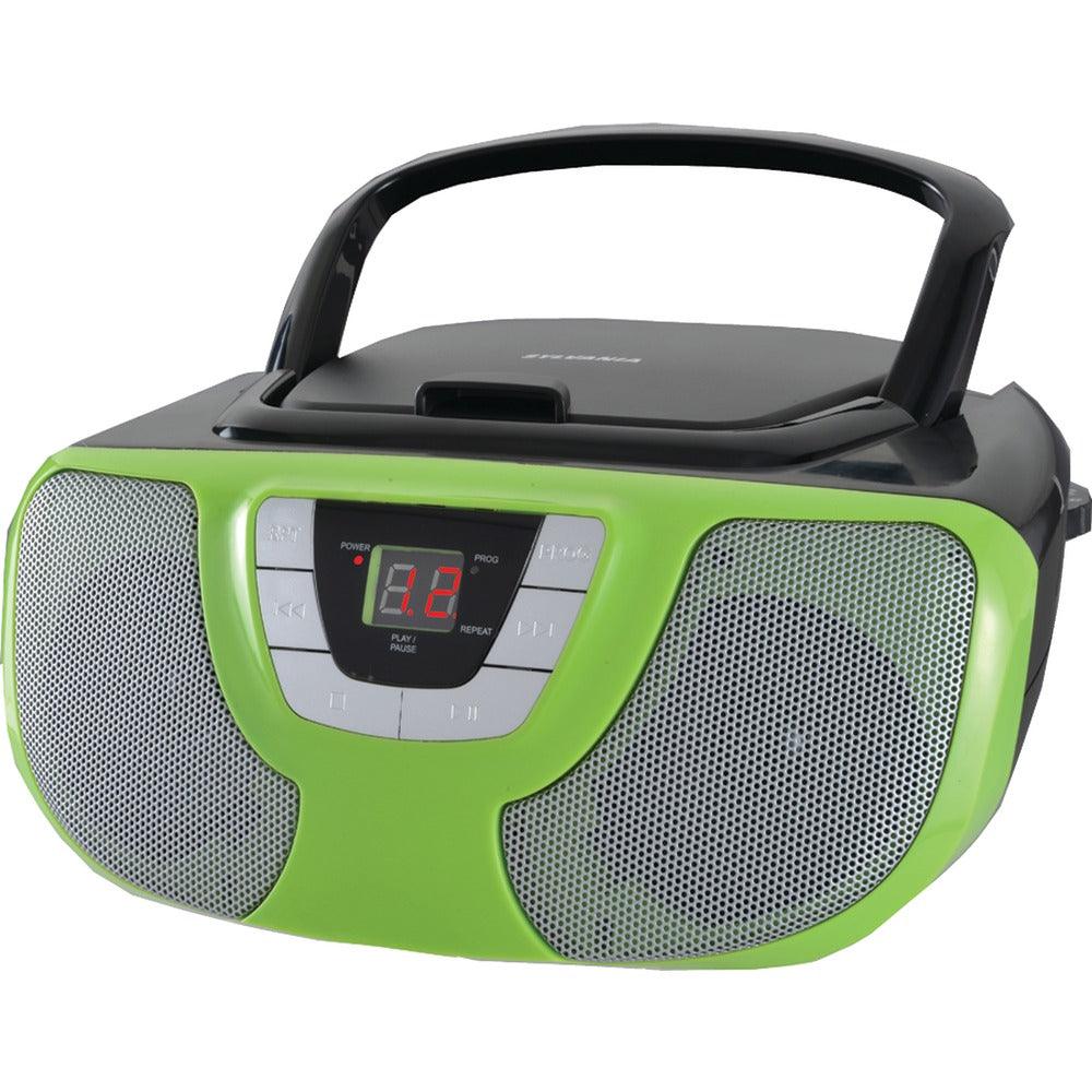 SYLVANIA(R) SRCD1025-TEAL Portable CD Radio Boom Box (Teal)