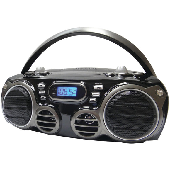 SYLVANIA SRCD682BT Bluetooth Portable CD Radio Boom Box with AM/FM - Electronics & computer||Portable audio video||Boomboxes