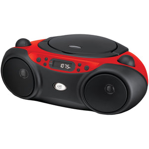 GPX(R) BC232R Sporty CD & Radio Boom Box (Red) - Electronics computer||Portable audio video||Boomboxes