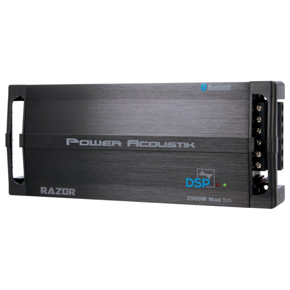 Power Acoustik RZ5-2500DSP Razor Series 2,500-Watt Max 5-Channel Class D Amp with DSP and Bluetooth - Electronics & computer||Automotive 
