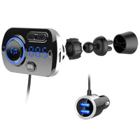 Cross-border Wholesale QC3.0 Fast Charge Car Bluetooth MP3 Handfinder Player Automotive FM Transmitter Atmosphere