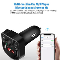 Car FM transmitter car Bluetooth MP3 dual USB car charger car MP3 Bluetooth receiver factory direct OEM