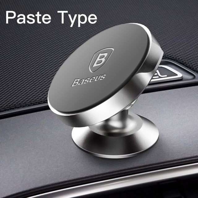 Baseus Magnetic Car Holder For Phone Universal Mobile Cell Stand Air Vent Mount GPS - Silver Paste Type - Accessories