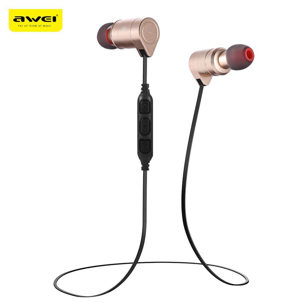 Awei AK3 Waterproof Magic Magnet Attraction Bluetooth 4.1 Headset In-Ear Sports Earphone with Microphone On-ear Control - DRE's Electronics and Fine Jewelry