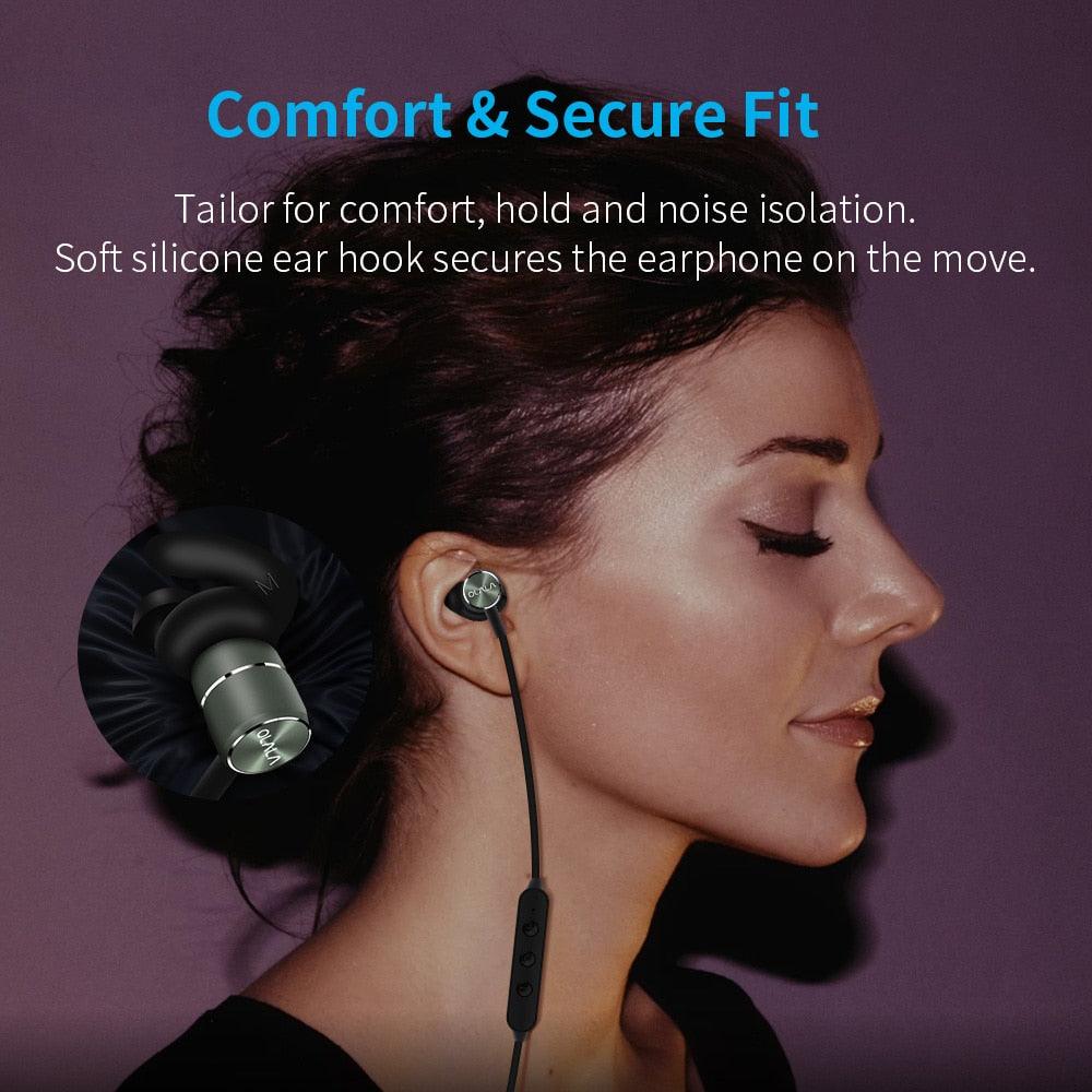 Bluetooth Wireless Headphones Magnetic Sport Earphones Sweatproof CVC6 Lossless Stereo Earbuds Noise Cancelling Headset with Mic - DRE's Electronics and Fine Jewelry