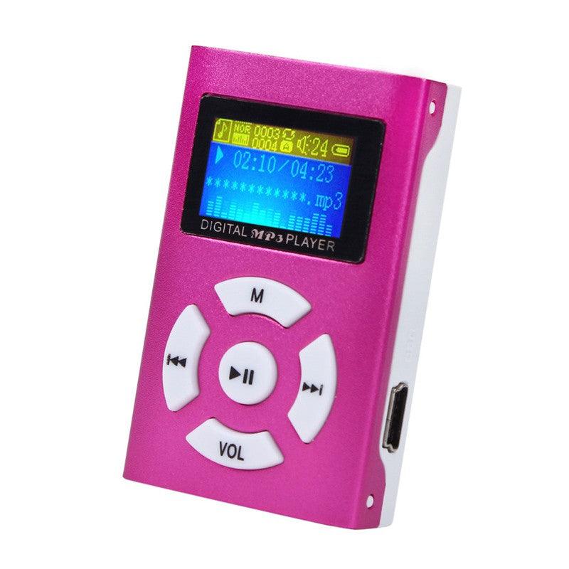 USB Mini MP3 Player LCD Screen Support 32GB Micro SD TF Card