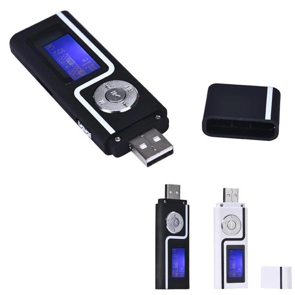 MP3 Music Media Player Portable USB Stick Shape LCD Screen Dual Audio Ports Gift - DRE's Electronics and Fine Jewelry