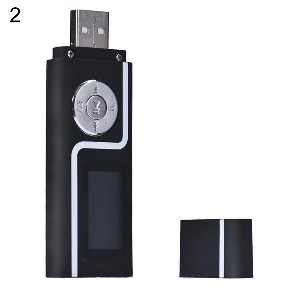 MP3 Music Media Player Portable USB Stick Shape LCD Screen Dual Audio Ports Gift - DRE's Electronics and Fine Jewelry