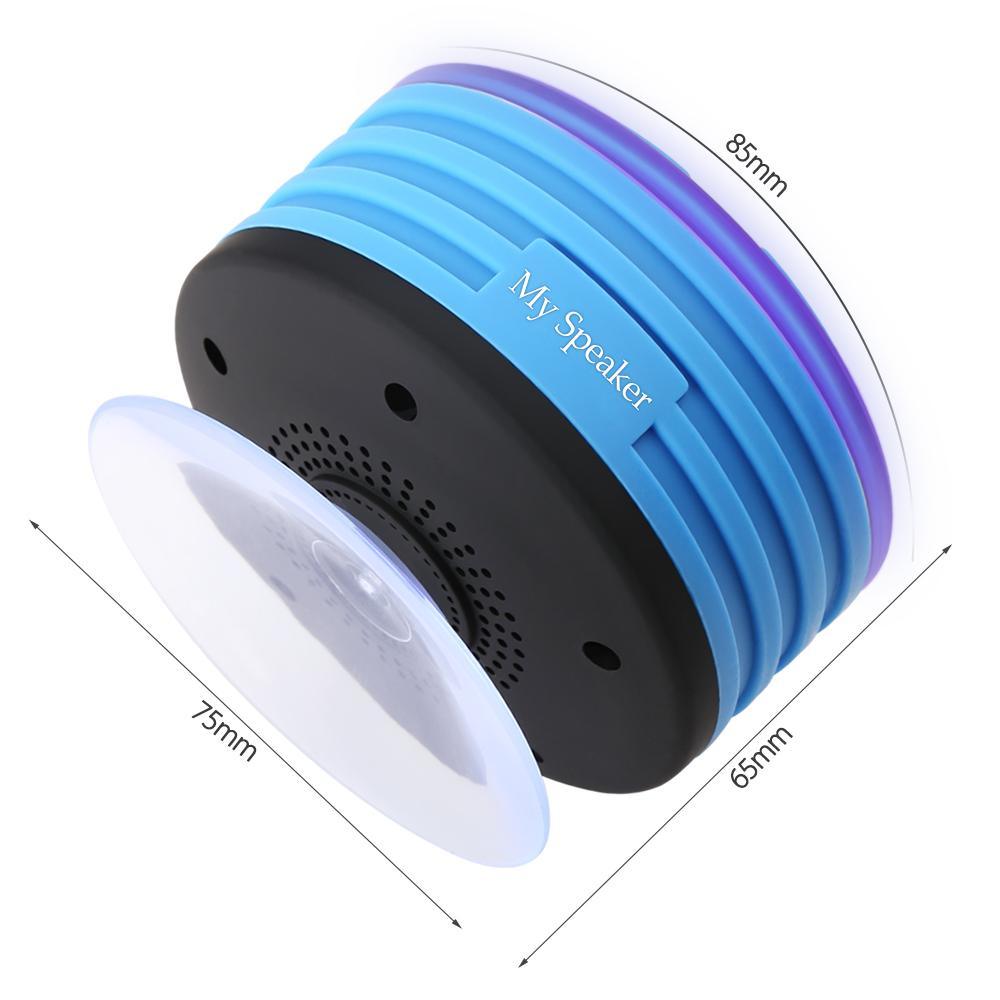 TOPROAD Waterproof Wireless Stereo Bluetooth Speaker Portable Shower Sounders LED Light Handsfree - DRE's Electronics and Fine Jewelry