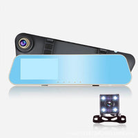 Full HD 1080P Car Dvr Camera Auto 4.3 Inch Rearview Mirror Digital Video Recorder Dual Lens Registratory Camcorder - DRE's Electronics and Fine Jewelry