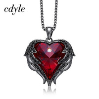 Cdyle Angel Wings Necklace Crystals from Swarovski Necklaces Fashion Jewelry For Women Heart Of Angel Mother's Day Gifts - DRE's Electronics and Fine Jewelry