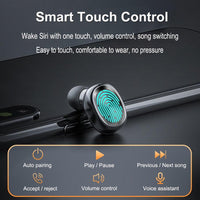 B9 Bluetooth Earphone Metal Matte Wireless Headphones TWS 5.0 Touch Earphones 8D Stereo Earbuds Noise Cancelling Caller Alert - DRE's Electronics and Fine Jewelry