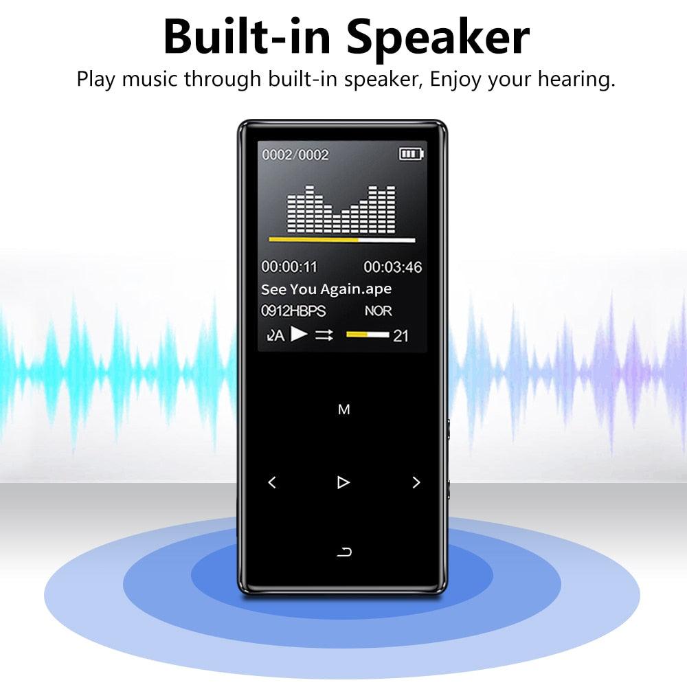 BTSMONE New Version MP3 Music Player Support Bluetooth with Loud Speaker and Built-in 16GB HiFi Portable Walkman with FM/Radio - DRE's Electronics and Fine Jewelry