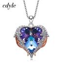 Cdyle Angel Wings Necklace Crystals from Swarovski Necklaces Fashion Jewelry For Women Heart Of Angel Mother's Day Gifts - DRE's Electronics and Fine Jewelry