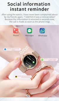 2020 SANLEPUS Stylish Women's Smart Watch Luxury Waterproof Wristwatch Stainless Steel Casual Girls Smartwatch For Android iOS - DRE's Electronics and Fine Jewelry