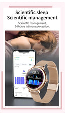 2020 SANLEPUS Stylish Women's Smart Watch Luxury Waterproof Wristwatch Stainless Steel Casual Girls Smartwatch For Android iOS - DRE's Electronics and Fine Jewelry