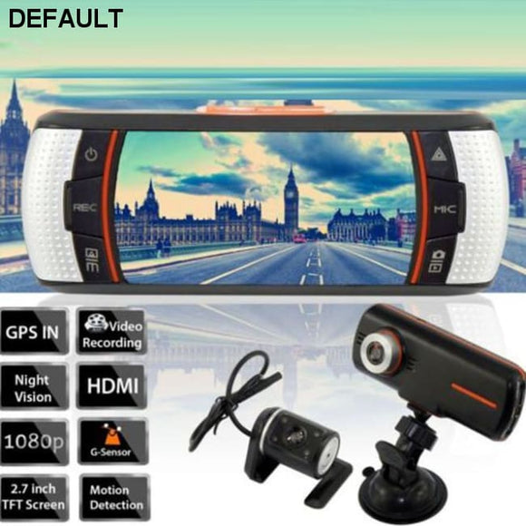 2.7 Dual Lens Car Vehicle 1080P HD Dash Camera DVR Cam Night Vision Recorder - DRE's Electronics and Fine Jewelry: Online Shopping Mall