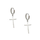 Flyleaf 925 Sterling Silver Cross Dangle Earrings For Women New Trend Lady Fashion Jewelry Pendientes Mujer Moda - DRE's Electronics and Fine Jewelry