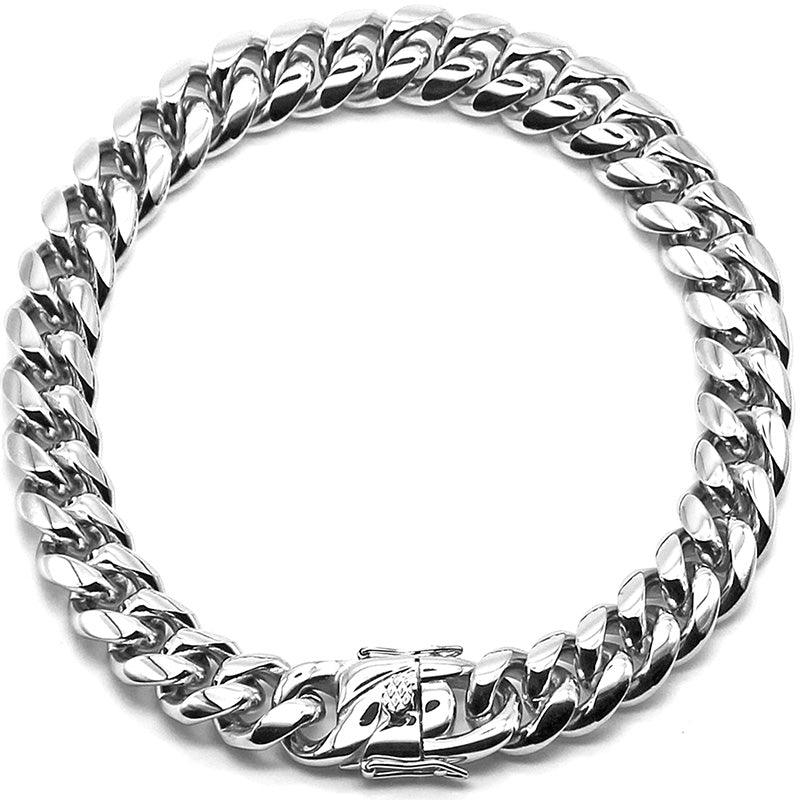 45cm Cuban Choker Necklace for men and women hip hop cuban link choker - DRE's Electronics and Fine Jewelry