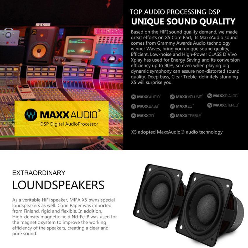 MIFA X5 Speaker Subwoofer USB 3.5mm Heavy Bass Multimedia Speaker with Enhanced Sound - DRE's Electronics and Fine Jewelry