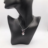 2020 new Women Fashion Cute Long Ear Bunny Pendant Necklaces Charm Playboy Necklace Party Jewelry Collier Femme - Sterling Silver