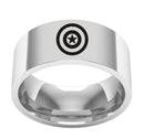 Film around the US captain titanium steel ring ring stainless steel tail ring - DRE's Electronics and Fine Jewelry