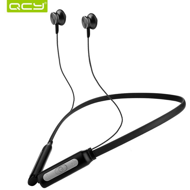 QCY BH1 Active Noise Cancelling Bluetooth Headphones Wireless Headset Stereo Neckband Sport Earbuds with Microphone - DRE's Electronics and Fine Jewelry