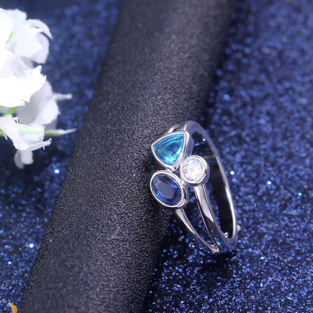 Hot Selling Europe And America New Style Cool Beautiful Irregular Three-Color Ring Support