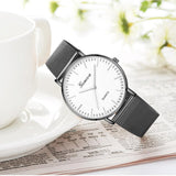 Quartz Watch Men Women Mesh Stainless Steel Watchband High Quality Casual Wristwatch - DRE's Electronics and Fine Jewelry: Online Shopping Mall
