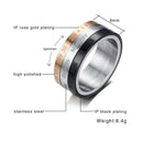 Vnox Rotatable 3 Part Roman Numerals Ring Men Jewelry - DRE's Electronics and Fine Jewelry