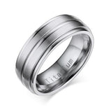 Vnox 8mm Men Ring Titanium Carbide Men’s Jewelry - TR012S-size 9 - Rings