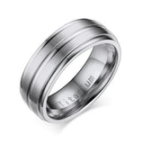 Vnox 8mm Men Ring Titanium Carbide Men’s Jewelry - Rings