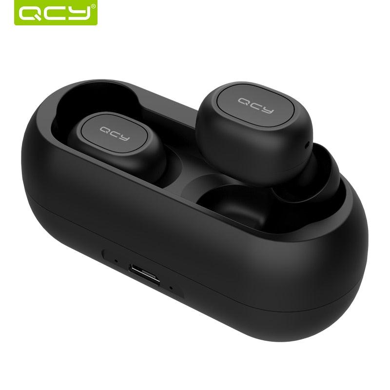 QCY qs1 TWS 5.0 Bluetooth headphone 3D stereo wireless earphone with dual microphone - DRE's Electronics and Fine Jewelry