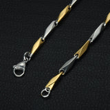 Gold Color American Flag Men Pendant Necklace Trendy USA Symbol Stainless Steel Titanium Chain Necklaces Jewelry