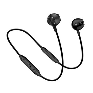 Langsdom L5B sports Wireless Bluetooth headset Neckband Earphones BT Sports Half In-Ear Earbuds - Black - Headset