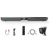 SR100 Plus Bluetooth Soundbar Home TV Speaker Wireless Subwoofer Remote Control Stereo Surround Sound 4*15W Speakers - Theater
