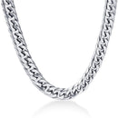 NIBA 3/5/7/8mm wide Men's Chain Collana Uomo 24inch Stainless Steel Silver Plated Cadenas Hombre Necklace Fashion Jewelry - DRE's Electronics and Fine Jewelry