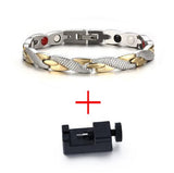 Vnox Twisted Magnetic Bracelet for Women Men - B - Bracelets