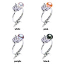 YIKALAISI Pearl jewelry 7-8 mm rings 925 sterling silver jewelry - DRE's Electronics and Fine Jewelry