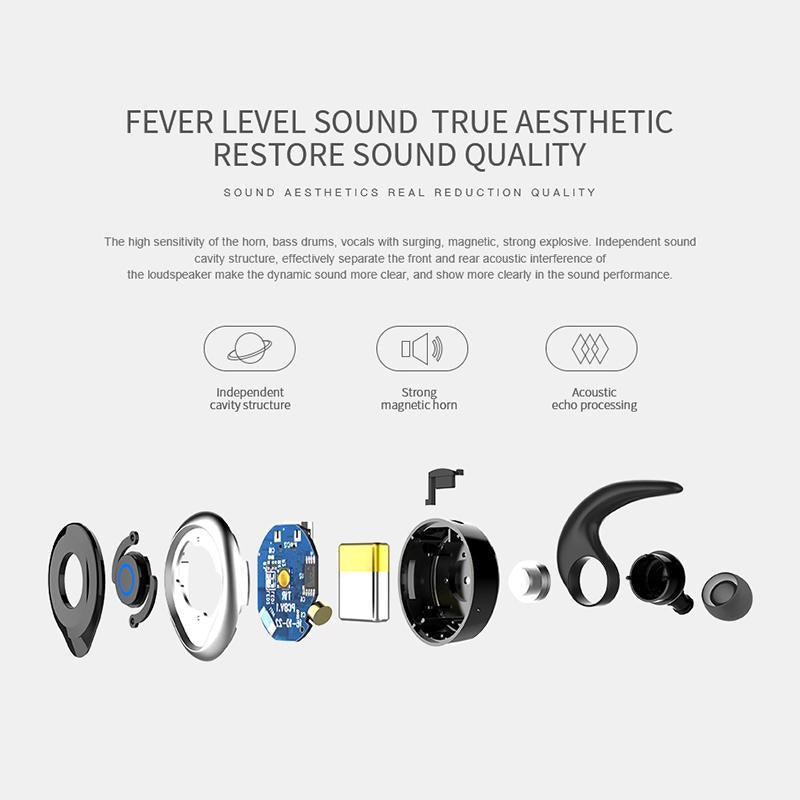 AWEI T1 TWS Bluetooth Earphone Mini Bluetooth V4.2 Headset Double Wireless Earbuds Cordless Headphones Kulakl k Casque - DRE's Electronics and Fine Jewelry