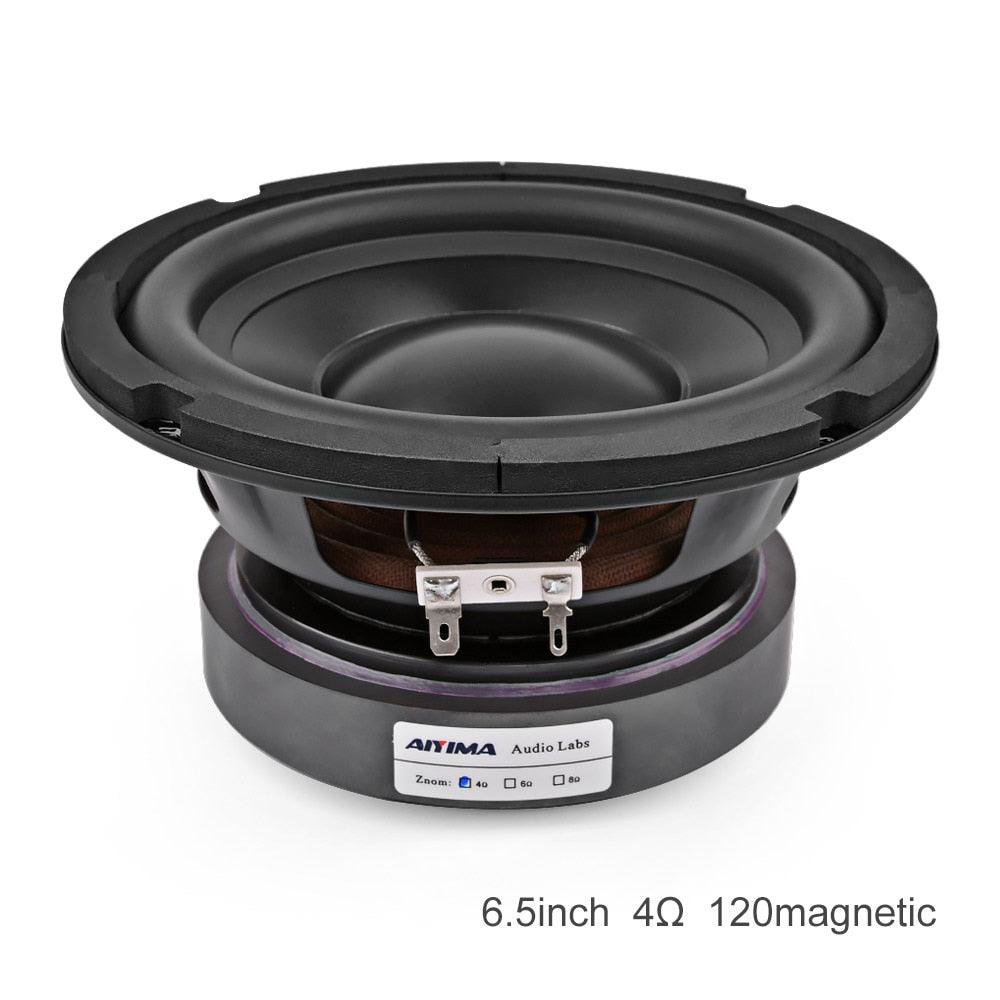 AIYIMA 6.5 Inch Subwoofer Speakers Home Theater Car Audio High Power 4 8 Ohm 100W Hifi Fever Woofer Loudspeaker For Sound System - DRE's Electronics and Fine Jewelry